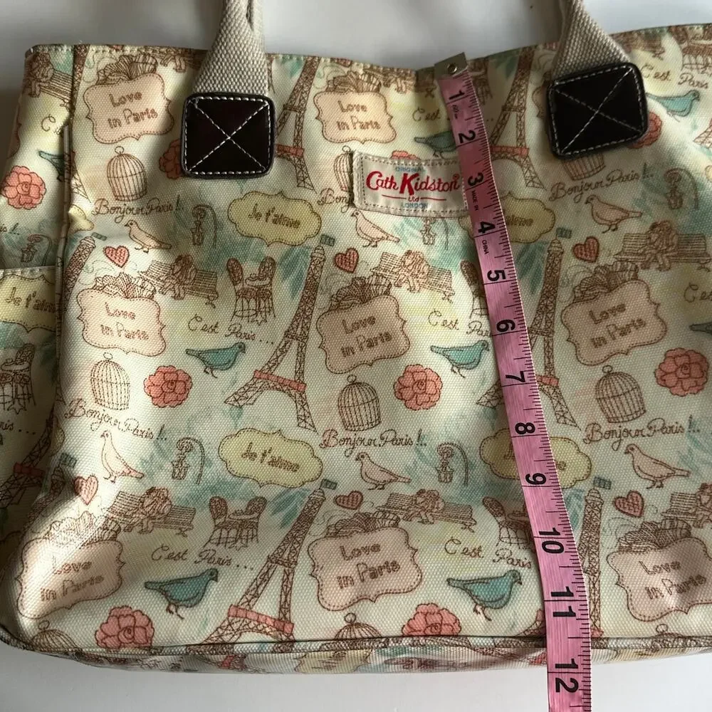 Cath Kidston Bag Womens Love in Paris Eiffel Tower Tote Carryall Cute Purse